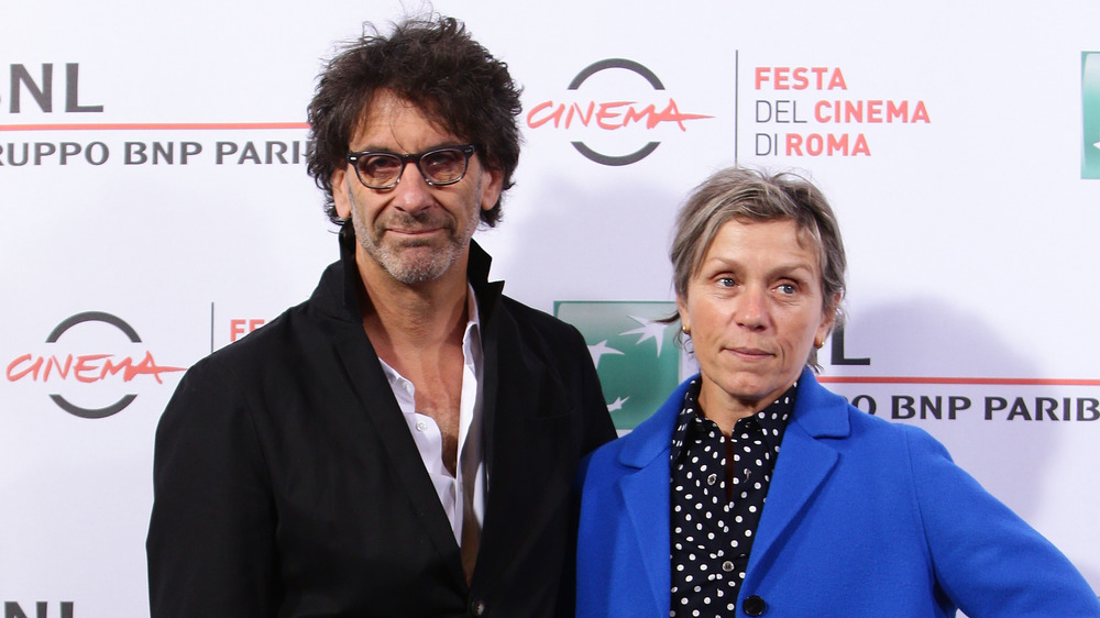 Frances McDormand and Joel Coen at an award show