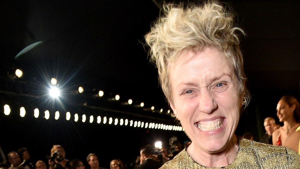 Frances McDormand on the red carpet