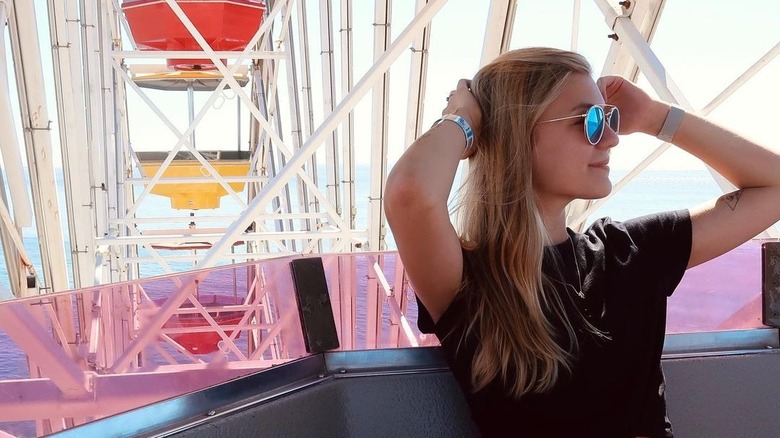 Gabby Petito riding a ferris wheel