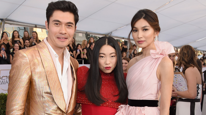 Henry Golding, Awkwafina and Gemma Chan in 2019