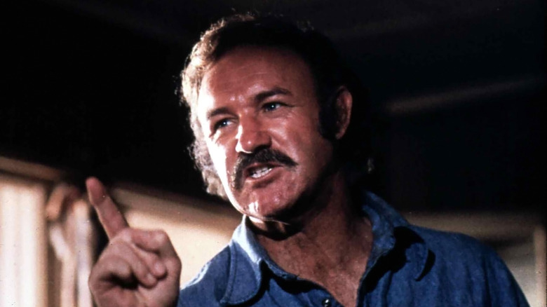 Gene Hackman in the 70s, pointing and speaking