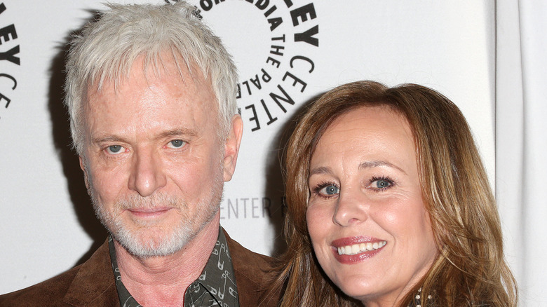 Anthony Geary posing with Genie Francis