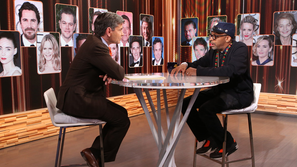 George Stephanopoulos and Spike Lee chatting