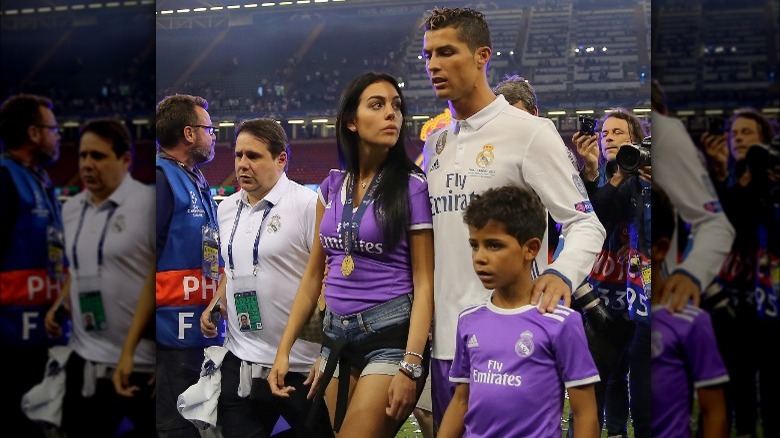 Georgina Rodriguez, Cristiano Ronaldo, and Cristiano Jr