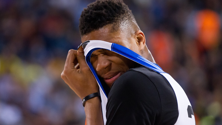 Giannis Antetokounmpo in Greece uniform 