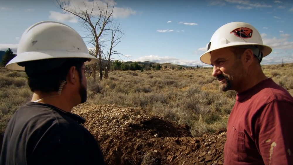 Dave Turin (right) speaks on Gold Rush: Dave Turin's Lost Mine