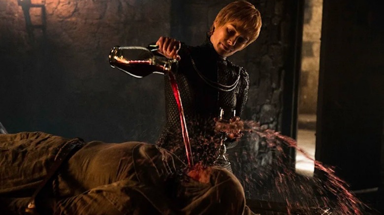 Hanna Waddingham, Lena Headey in Game of Thrones waterboarding scene