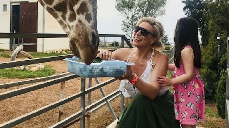 Hannah Waddingham and daughter