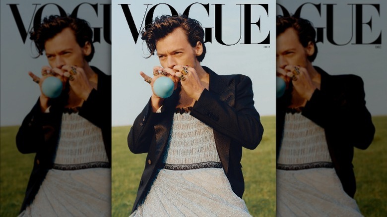 Harry Styles on Vogue cover in 2020