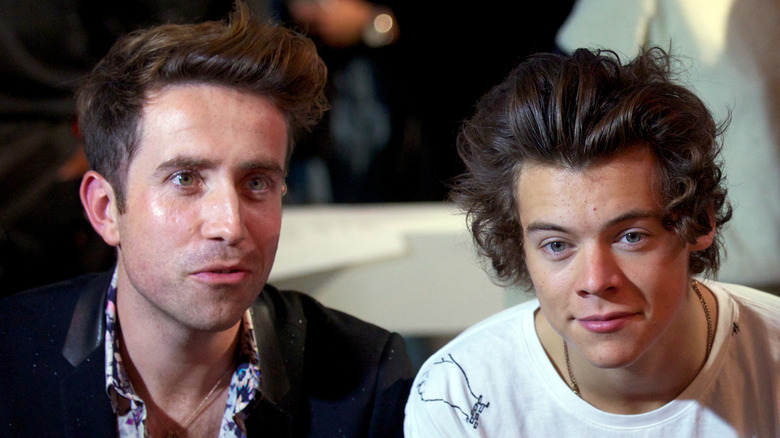 Nick Grimshaw, Harry Styles at event