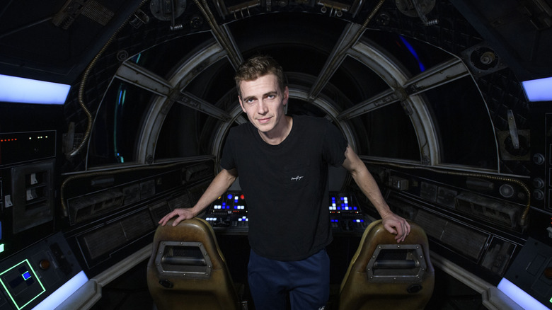 Hayden Christensen in Star Wars Disneyland ride