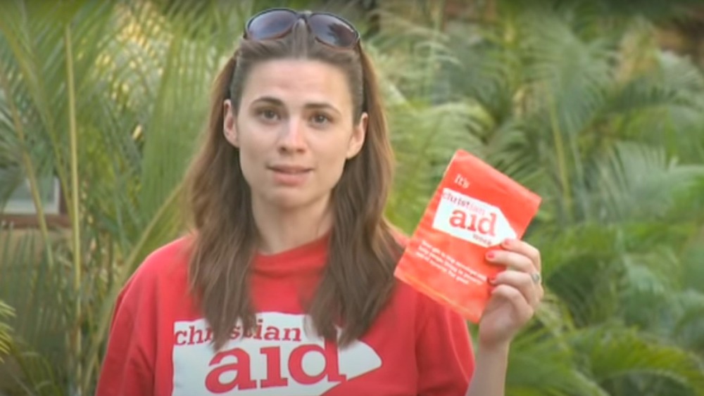 Hayley Atwell promoting Christian Aid