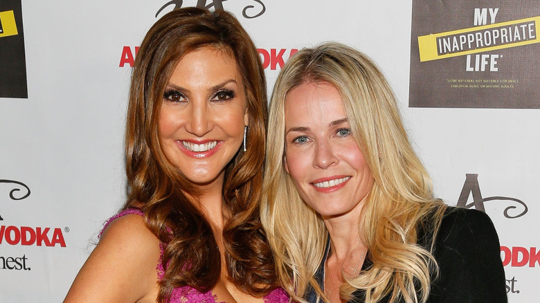 Heather McDonald and Chelsea Handler at McDonald's book launch