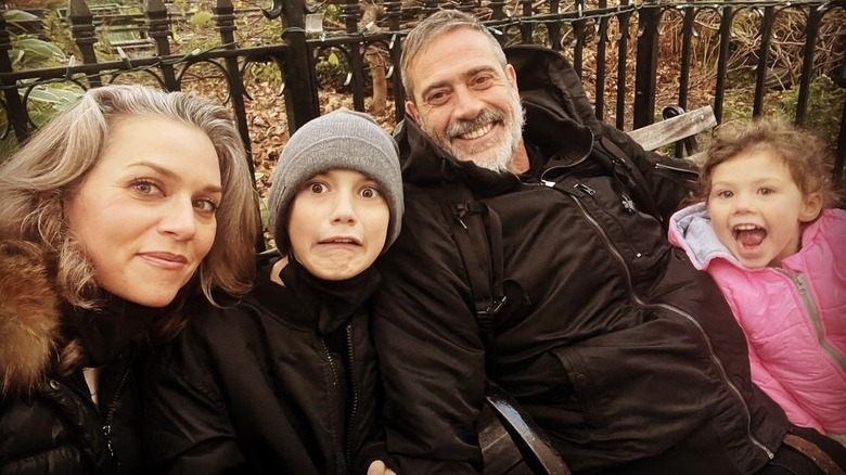 Hilarie Burton and Jeffrey Dean Morgan with kids