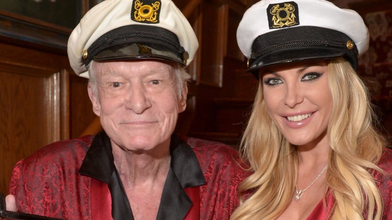 Hugh Hefner and Crystal Harris