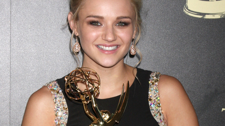 Hunter King shows Daytime Emmy