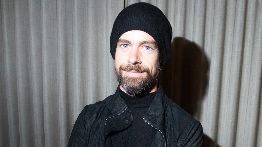 Jack Dorsey in a beanie, smiling