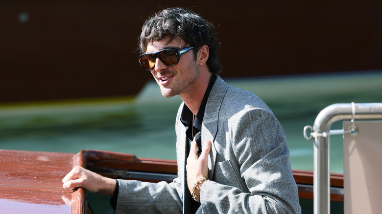 Jacob Elordi on a boat