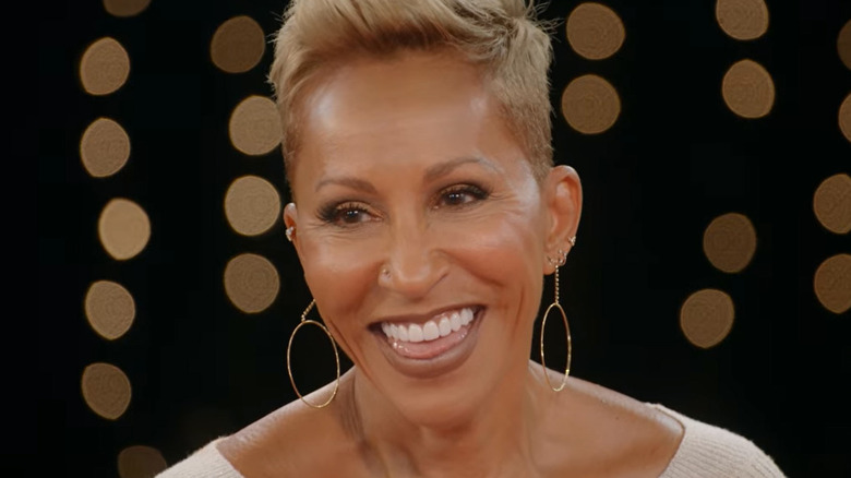 Adrienne Banfield-Norris smiling at the Red Table Talk table