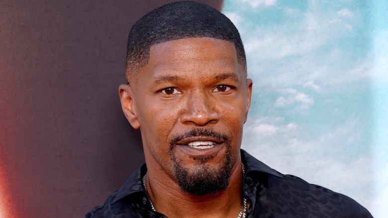 Jamie Foxx smirking