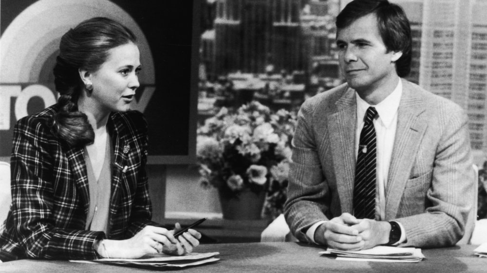 Jane Pauley and Tom Brokaw anchoring a 1981 episode of Today 