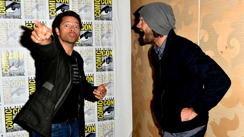 Misha Collins and Jared Padalecki at Comic Con