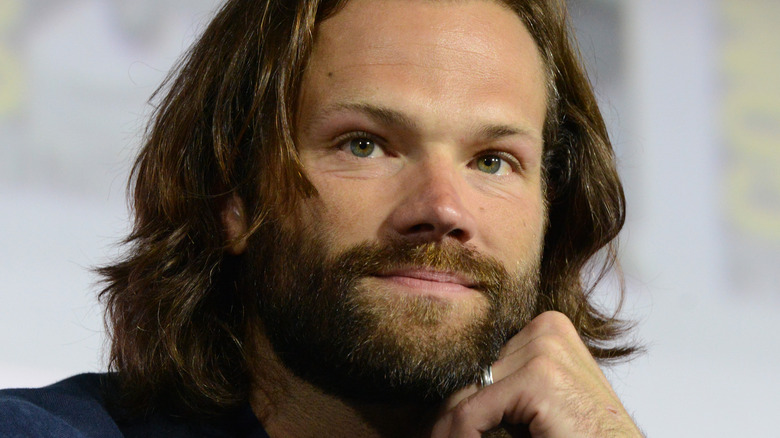 Jared Padalecki resting face on hand