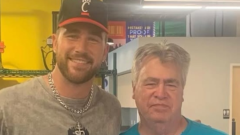 Travis and Ed Kelce posing together