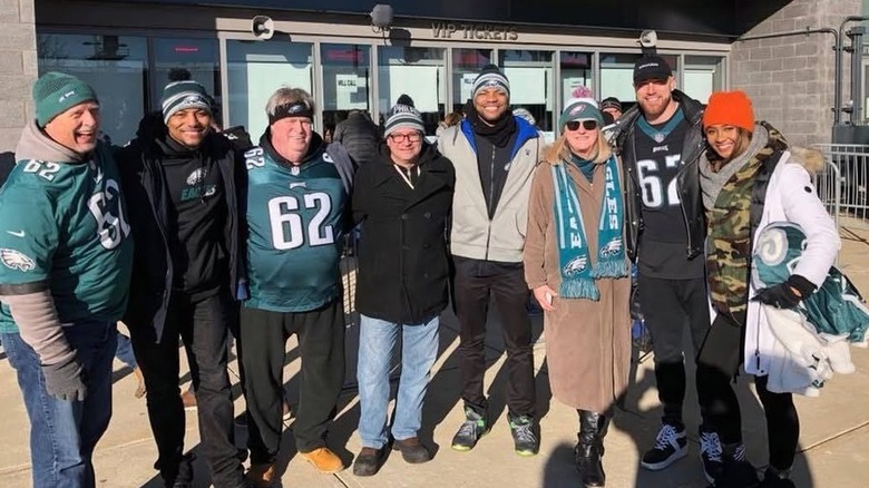 Ed and Donna Kelce with family posing together