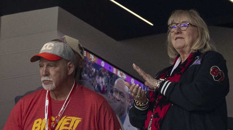 Ed and Donna Kelce attending a football game