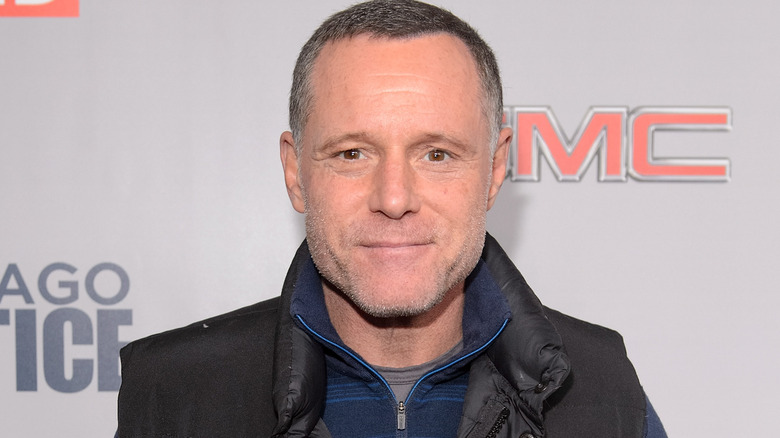 Jason Beghe in a down vest