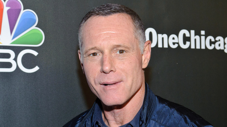 Jason Beghe wearing all blue