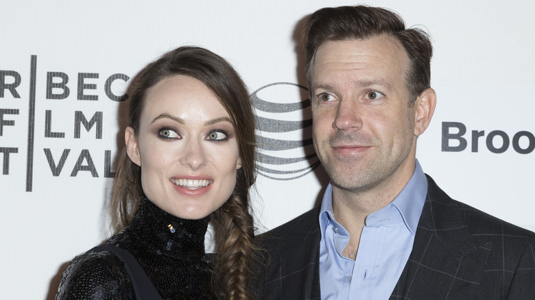 Olivia Wilde and Jason Sudeikis at a festival