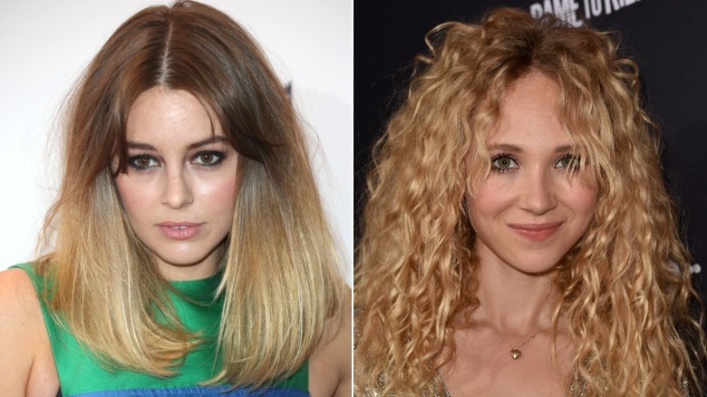 A composite image of Keeley Hazell and Juno Temple