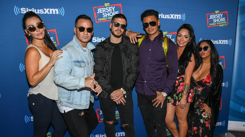 Jersey Shore cast at SiriusXM studios