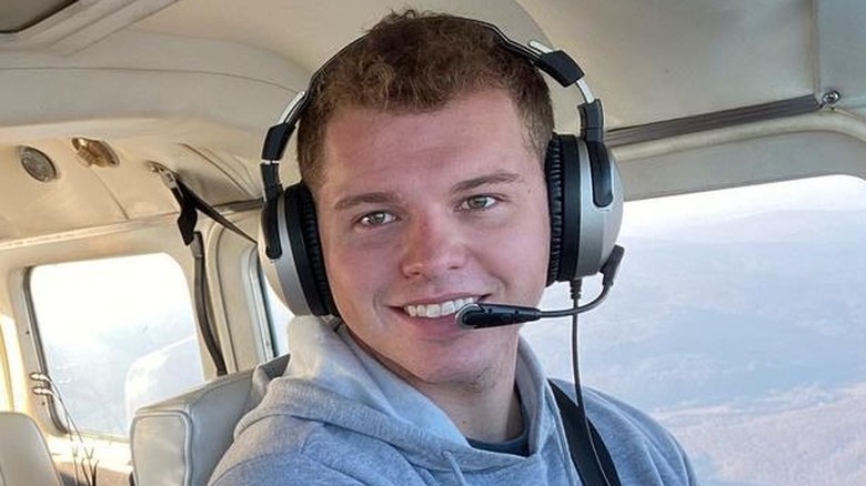 Jeremiah Duggar flying a plane