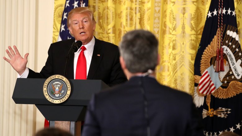 Donald Trump and Jim Acosta