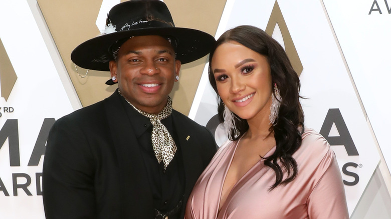 Jimmie Allen with his wife Alexis Gale