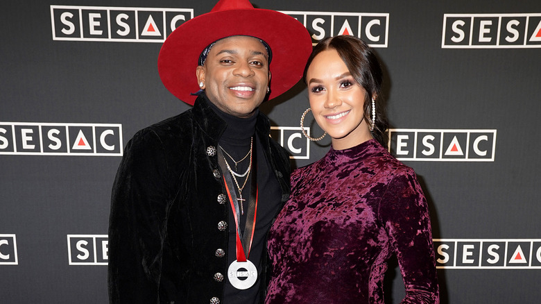 Jimmie Allen with his wife Alexis