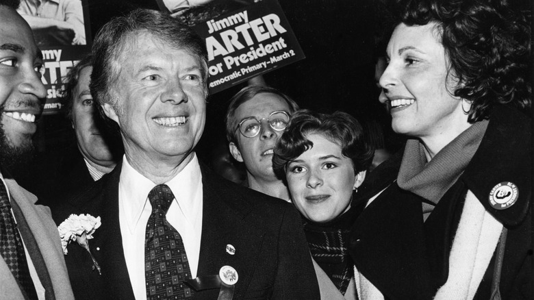 Jimmy Carter on the campaign trail, smiling