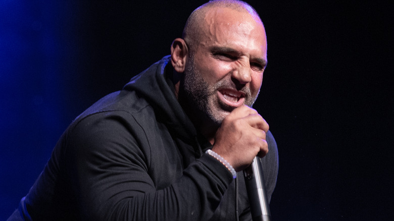 Joe Gorga with microphone