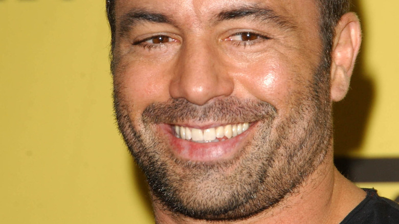 Joe Rogan smiling on red carpet