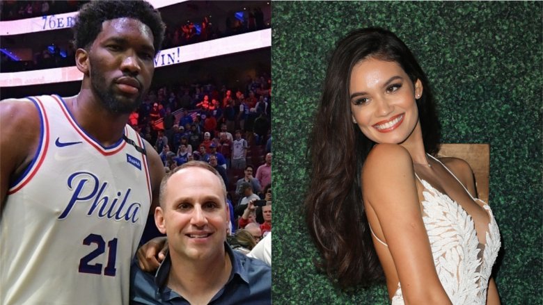 Joel Embiid, Michael Rubin, Anne De Paula