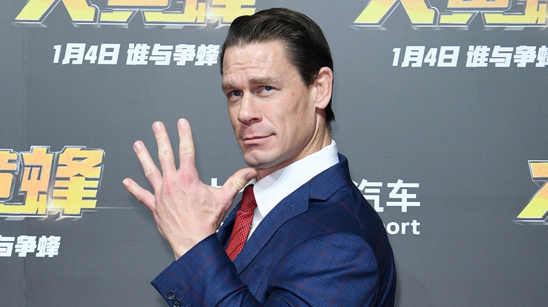 John Cena posing on red carpet