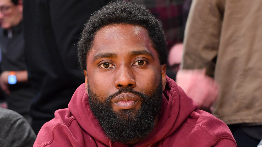 John David Washington looking at camera