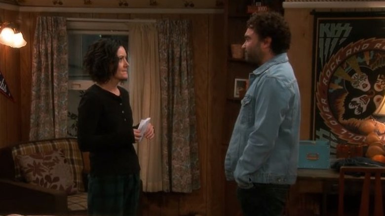 Johnny Galecki and Sara Gilbert on Roseanne