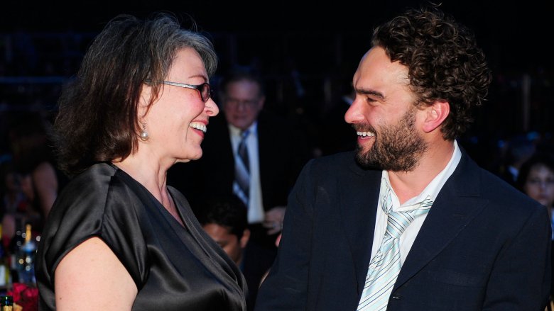 Johnny Galecki and Roseanne