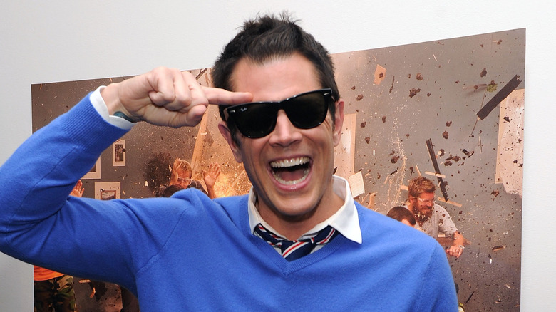 Johnny Knoxville with a huge smile