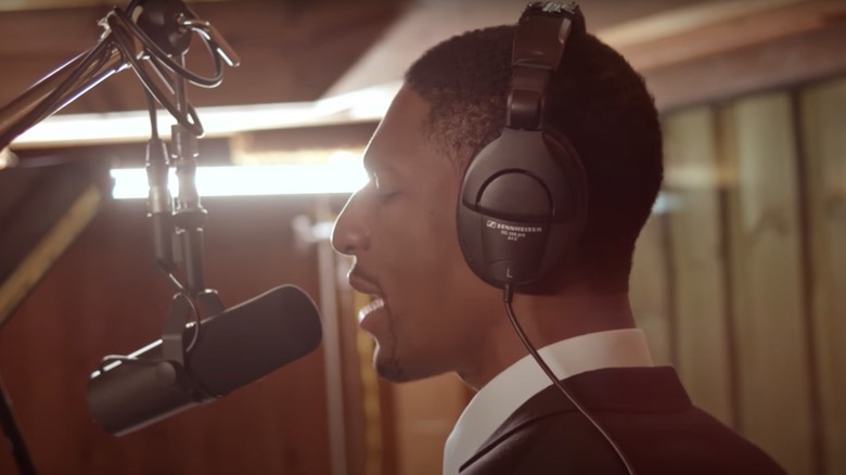 Jon Batiste in recording studio