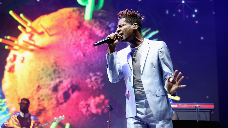 Jon Batiste onstage at festival